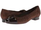 Ara Bria (bronze Metallic/brown Patent Toe) Women's Flat Shoes
