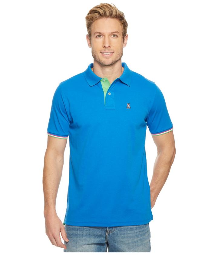Psycho Bunny St. Croix Polo (daphne) Men's Short Sleeve Pullover