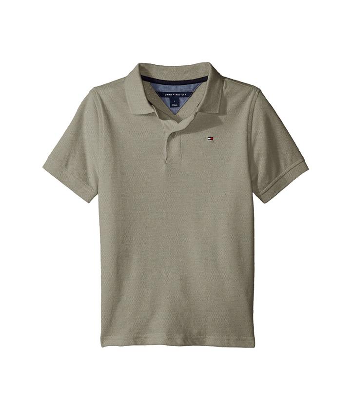 Tommy Hilfiger Kids Space Polo (big Kids) (ivory Cream) Boy's Clothing