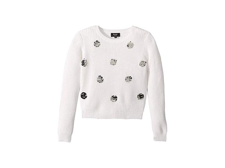 Bardot Junior Flippy Spot Sweater (big Kids) (ivory) Girl's Sweater