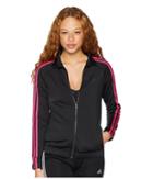 Adidas Designed-2-move Track Top (black/real Magenta) Women's Clothing