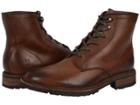Frye James Lug Lace Up (dark Brown Smooth Full Grain) Men's Lace-up Boots