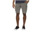 Lucky Brand Stretch Sateen Cargo Shorts (charcoal Grey) Men's Shorts