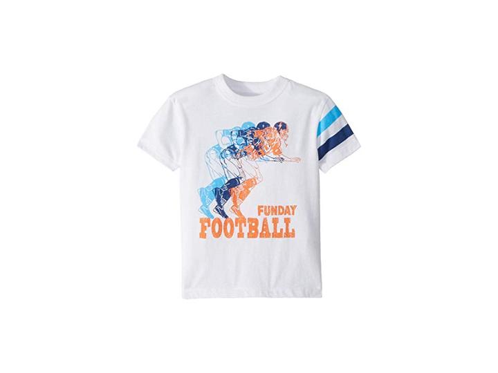 Chaser Kids Extra Soft Vintage Jersey Sunday Football Tee (toddler/little Kids) (white) Boy's T Shirt