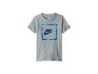 Nike Kids Futura Camo Knit Short Sleeve Tee (toddler) (dark Grey Heather) Boy's T Shirt