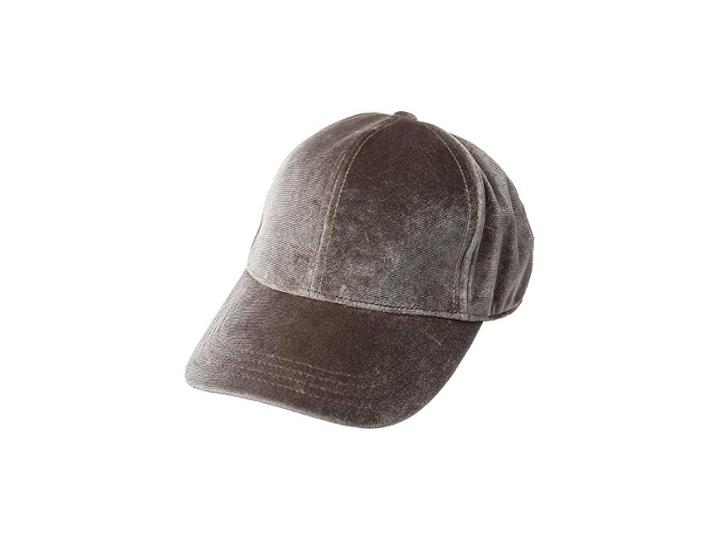 Scala Velvet Cap With Pearl Bow (taupe) Caps