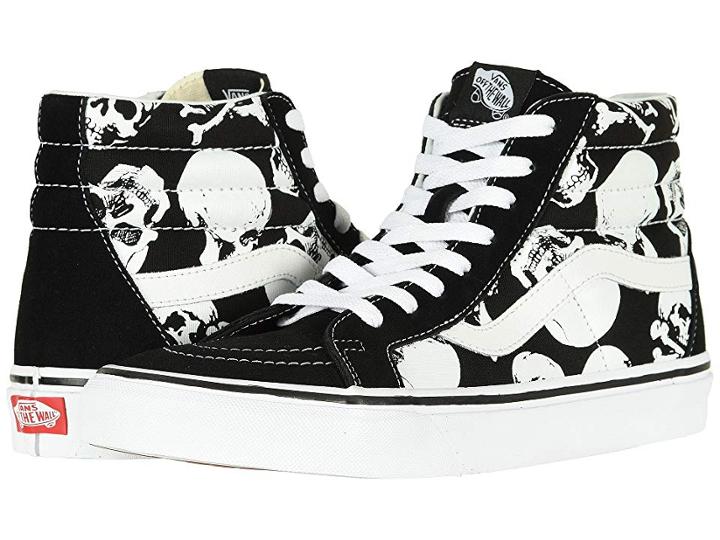 Vans Sk8-hi Reissue ((skulls) Black/true White) Skate Shoes