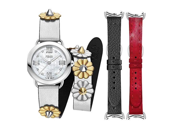 Fendi Timepieces Selleria F8097345u8b6d1 (white Mother-of-pearl) Watches