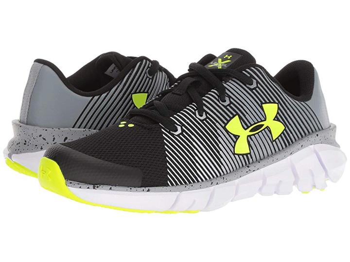 Under Armour Kids Ua X Level Scramjet (little Kid) (black/steel/black) Boys Shoes