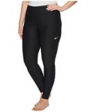 Nike Power Training Tight (size 1x-3x) (black/white) Women's Casual Pants
