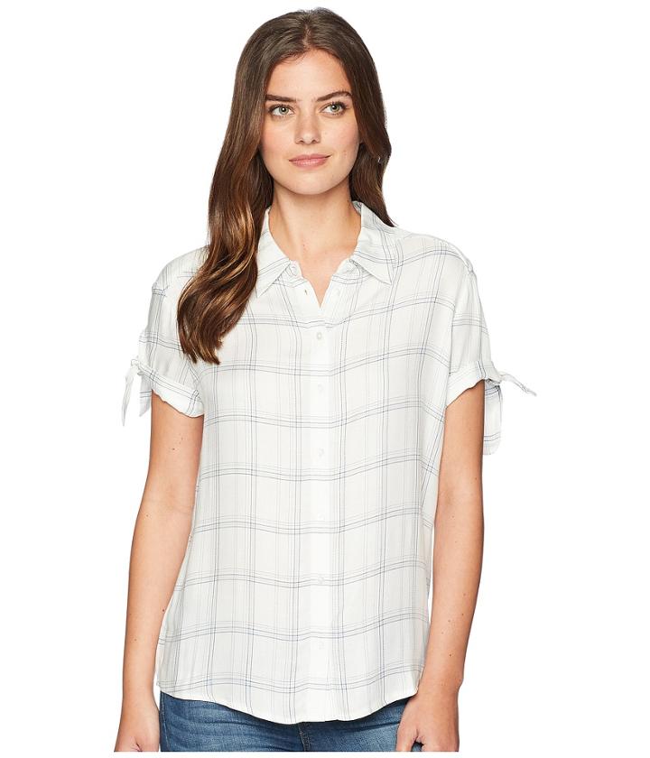 Paige Avery Shirt (white/bijou Blue) Women's Clothing