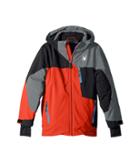 Spyder Kids Ambush Jacket (big Kids) (burst/black/polar Herringbone) Boy's Coat