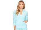 Juicy Couture Robertson Velour Jacket (angel Blue) Women's Coat