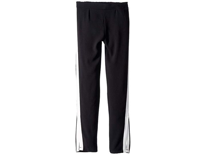 Habitual Girl Kaci Slacks W/ Contrast Taping (big Kids) (black) Girl's Casual Pants