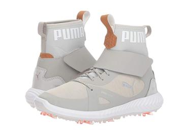 Puma Golf Ignite Power Adapt Hi-top Jr (little Kid/big Kid) (gray Violet/puma Silver) Men's Golf Shoes