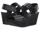 Pedro Garcia Fedra 965 (black Castoro Ranchero) Women's Wedge Shoes
