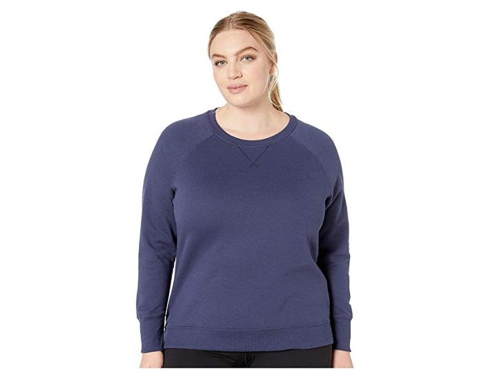 Champion Plus Fleece Boyfriend Crew (imperial Indigo) Women's Clothing
