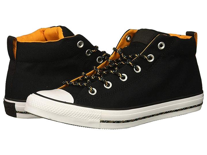 Converse Chuck Taylor(r) All Star(r) Street Mid (black/black/white) Men's  Shoes