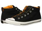 Converse Chuck Taylor(r) All Star(r) Street Mid (black/black/white) Men's  Shoes
