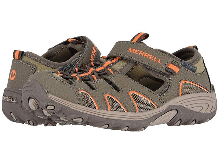Merrell Kids Hydro H2o Sandal (toddler/little Kid/big Kid) (gunsmoke/orange) Boys Shoes