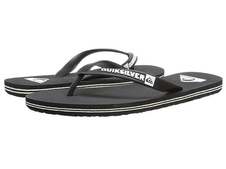 Quiksilver Molokai (black/black/white Multi Snake) Men's Sandals