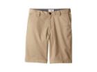 Billabong Kids Carter Stretch Walkshorts (big Kids) (light Khaki) Boy's Shorts