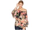 Scully Sabrina Cold Shoulder Blouse (black) Women's Blouse