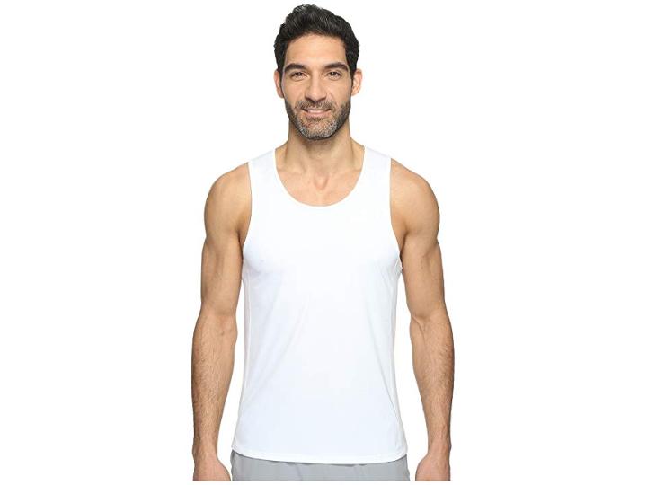 Nike Dry Miler Running Tank (white/white) Men's Sleeveless