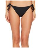 Letarte String Bottoms (black) Women's Swimwear