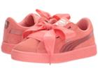 Puma Kids Suede Heart Snk (little Kid) (shell Pink/shell Pink) Girls Shoes