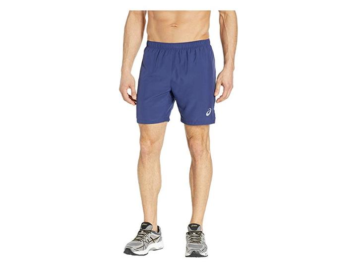 Asics Run Silver 7 Shorts (indigo Blue) Men's Shorts