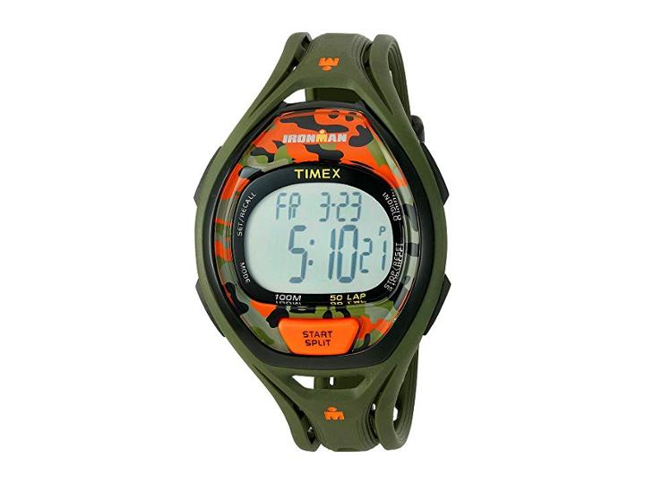 Timex Ironman 50-lap Full Size Sleek Ss (black/red) Watches
