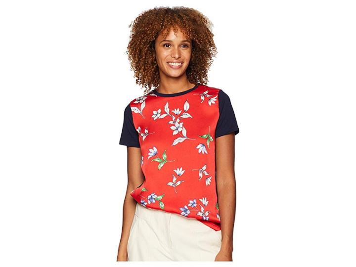 Lauren Ralph Lauren Geometric-print T-shirt (navy 1) Women's Clothing