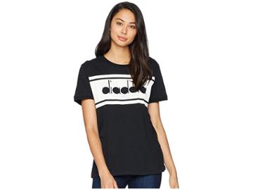 Diadora Short Sleeve Spectra T-shirt (black/white) Women's T Shirt