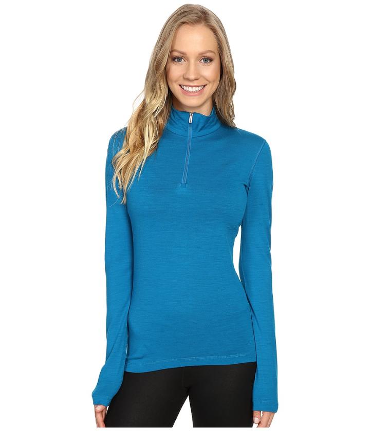Icebreaker Oasis Long Sleeve Half Zip (alpine) Women's Clothing