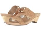 Anne Klein Teela (light Gold Cork) Women's Wedge Shoes