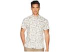 Billy Reid Short Sleeve Tuscumbia Crab Print Shirt (cream) Men's Short Sleeve Button Up