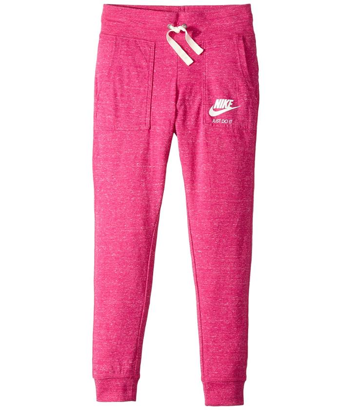 Nike Kids Sportswear Vintage Pant (little Kids/big Kids) (active Pink/sail) Girl's Casual Pants