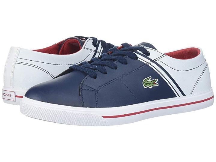 Lacoste Kids Riberac (little Kid/big Kid) (navy/white) Kid's Shoes