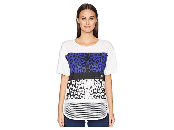 Adidas By Stella Mccartney Essentials Leopard Tee Dm5353 (white) Women's T Shirt