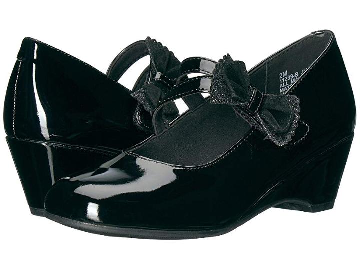 Rachel Kids Judith (little Kid/big Kid) (black Patent) Girl's Shoes