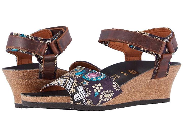Birkenstock Eve (texture Mash Cognac Textile/leather) Women's  Shoes