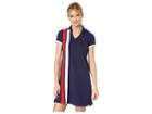 U.s. Polo Assn. Vert Stripe Dress (evening Blue) Women's Clothing