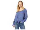 Lucy Love Sunrise Top (mineral Blue) Women's Clothing