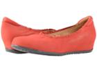Softwalk Wish (red Nubuck) Women's Dress Flat Shoes