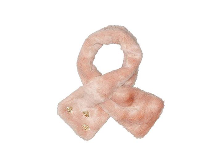 San Diego Hat Company Bss3545 Faux Fur Scarf With Bug Detail (pink) Scarves