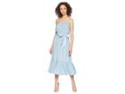 Bb Dakota Tailyn Vertical Stripe Midi Dress (chambray) Women's Dress
