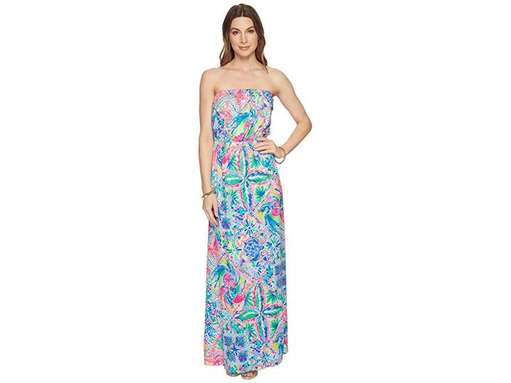 Lilly Pulitzer Marlisa Maxi Dress (multi Dancing On The Deck) Women's Dress
