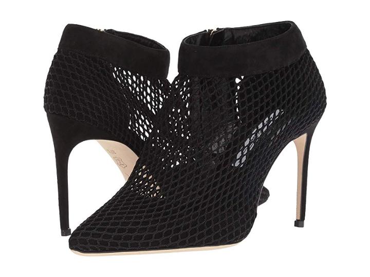 Brian Atwood Vain (black Kid Suede/mesh) High Heels