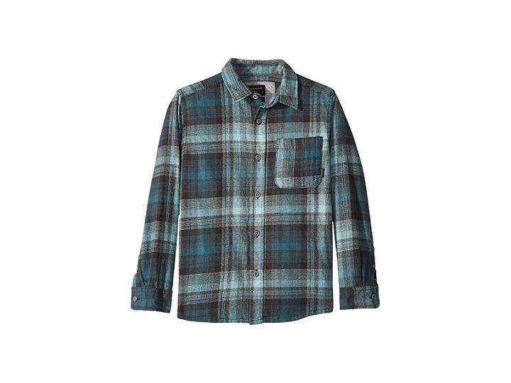 Quiksilver Kids Fatherfly Long Sleeve (big Kids) (tapestry/fatherly Check) Boy's Long Sleeve Button Up